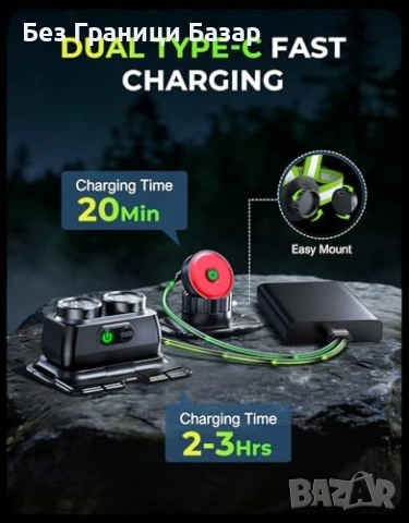 Нова LED жилетка за бягане 800lm, задна светлина, 360° отражатели елек, снимка 5 - Спортна екипировка - 53696940