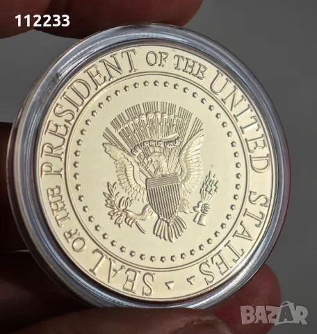 Доналд Тръмп монета, снимка 2 - Нумизматика и бонистика - 48151363