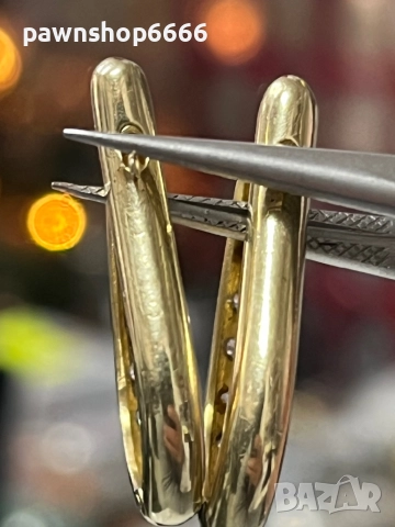 Златни обеци 14К, снимка 9 - Обеци - 52825217