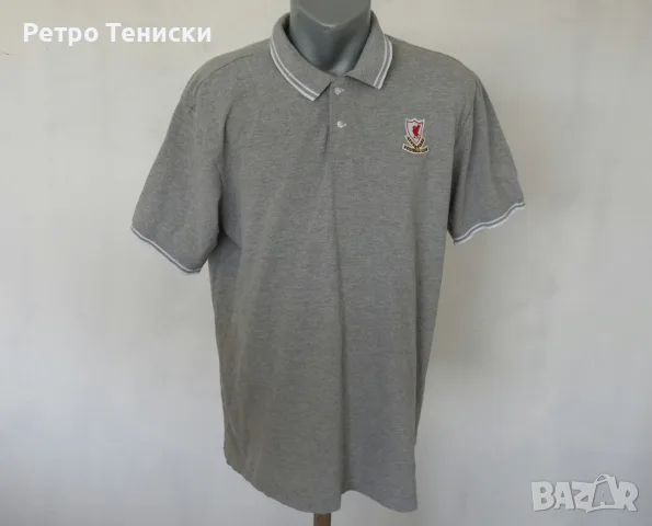 Тениска на Ливърпул • Xl #100 • LFC • сиво • размер XL • Мъже