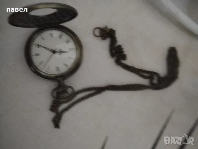 джобен часовник с батерия верижка много точен видими следи от употреба. , снимка 2 - Джобни - 56238782