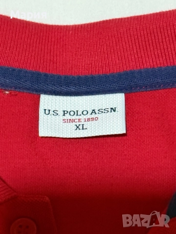 Мъжка тениска с яка U.S. POLO ASSN., снимка 5 - Тениски - 51884112