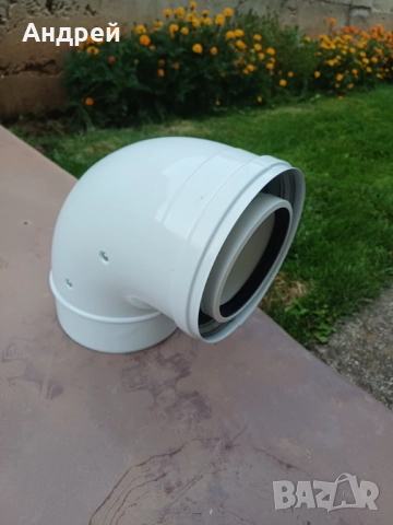 Коляно за коаксиален комин 150/100, снимка 2 - Отоплителни печки - 51661270