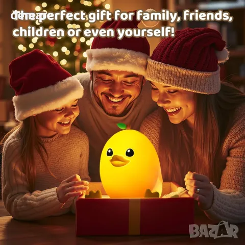 Детска нощна лампа Mewaii Mango Duck, димируема на 3 нива, силиконова с дистанционно, 1200 mAh, снимка 8 - Детски нощни лампи - 48896784