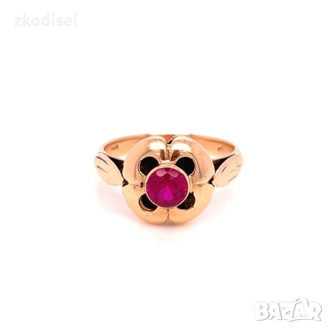 Златен дамски пръстен 3,49гр. размер:53 14кр. проба:585 модел:34832-1