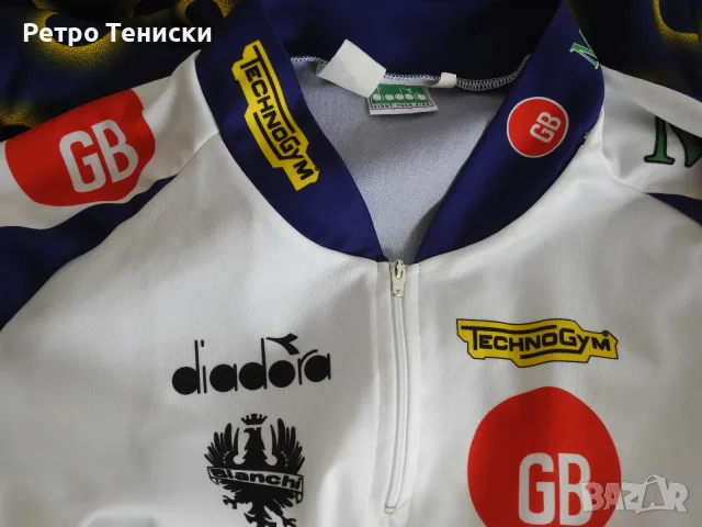 Тениска Diadora — Мъже размер XL Синьо, снимка 3 - Тениски - 56319359