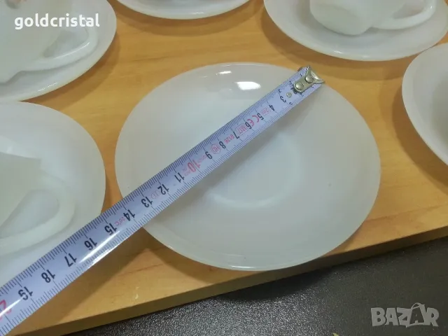 стар френски аркопал чаши за чай , снимка 5 - Антикварни и старинни предмети - 49514040