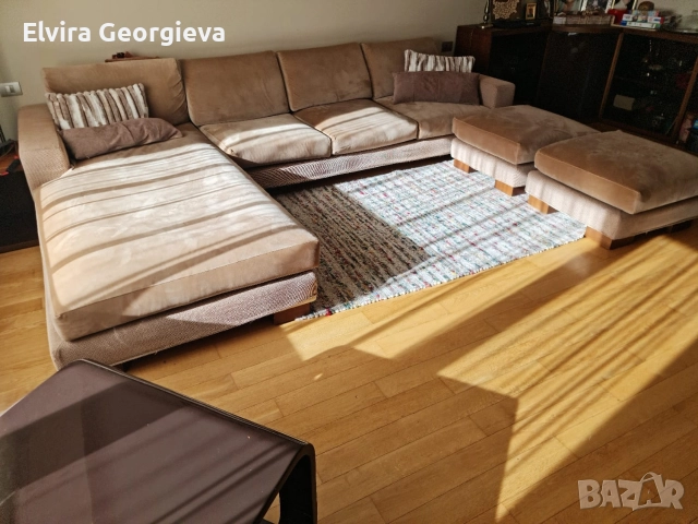 Диван с две лежанки, снимка 4 - Дивани и мека мебел - 52674990