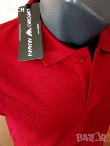 Мъжка polo тениска EMPORIO ARMANI EA7 с яка, снимка 7 - Тениски - 35843231