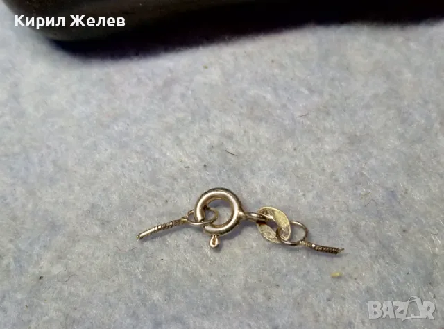 СТАРА СРЕБЪРНА ЗАКОПЧАЛКА РОДИРАНО СРЕБРО 925 КАРАБИНКА За ЛАНЧЕ ГРИВНА КОЛИЕ ВЕРИЖКА 49948