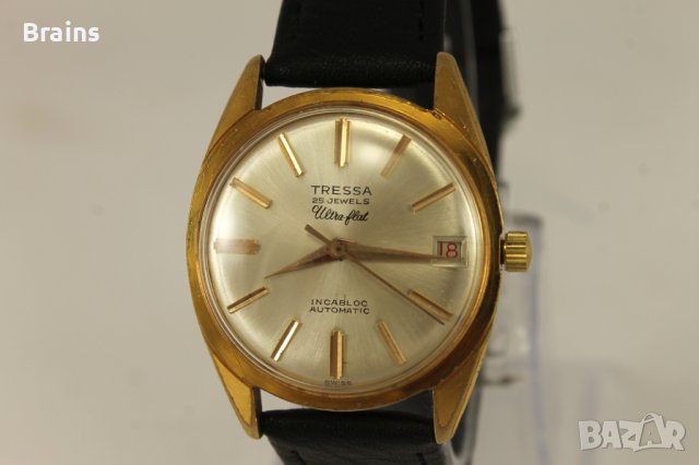 1960's TRESSA Швейцарски Позлатен Ръчен Часовник Автомат F 4007N, снимка 3 - Антикварни и старинни предмети - 41934285
