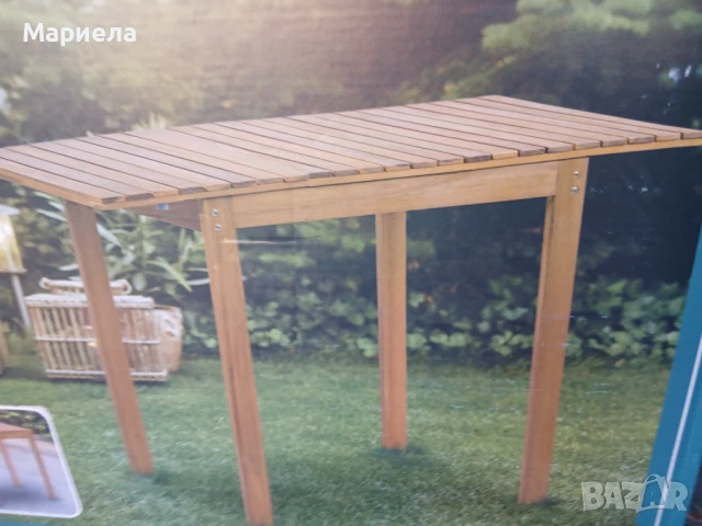 Голяма градинска маса , Дървена маса разтегателна Производство Виетнам, снимка 5 - Градински мебели, декорация  - 50560389