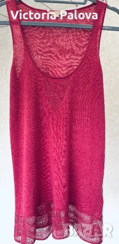 Елегантен ленен потник SANDRO