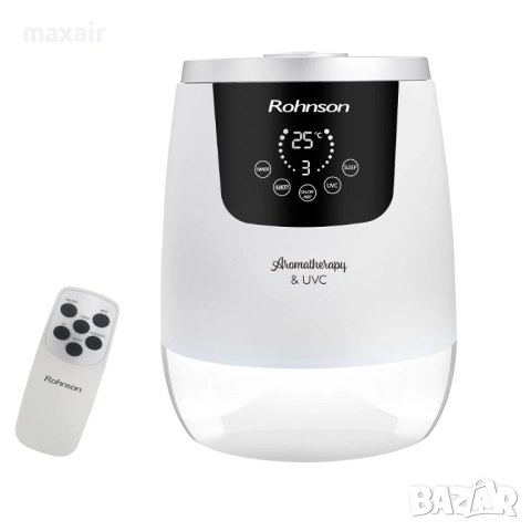 Ултразвуков овлажнител Rohnson R-9517 UV-C Антибактериален Ultrasonic*Гаранция 2 години