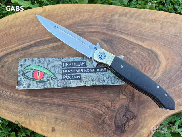 Руски сгъваем нож REPTILIAN NKVD-01-2, снимка 3 - Ножове - 51666954