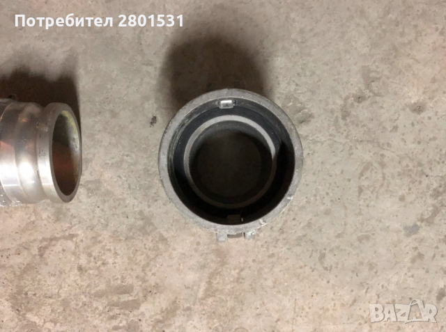 Комплект фланец с накрайници за маркуч и цистерна за разтоварване на насипни материали, снимка 2 - Ремаркета - 36483259