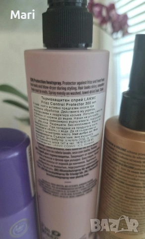 Термозащитен спрей LAKME TEKNIA Frizz Control Protector, снимка 2 - Продукти за коса - 53446431