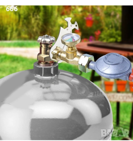 Многофункционален инструмент за ключове за газови бутилки от неръждаема стомана, снимка 6 - Други стоки за дома - 53297611