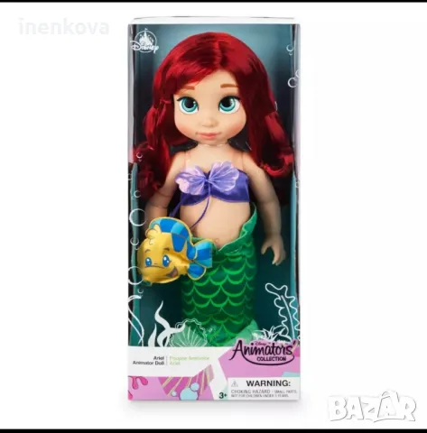 Оригинална кукла Ариел Малката русалка от Disney Store - Disney Animators' Collection Цена 68лв., снимка 13 - Кукли - 48342070