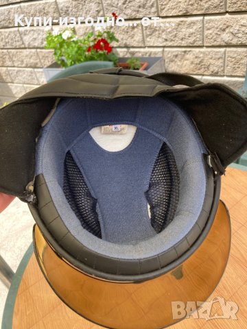 Каска тип канче за скутер или чопър - Размер ХЛ, снимка 2 - Аксесоари и консумативи - 41493935