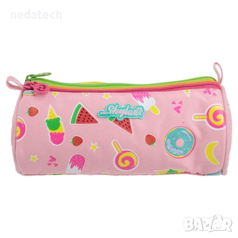 Ученически несесер, Розов, 22x8x9.5 см., снимка 3 - Ученически пособия, канцеларски материали - 51579459