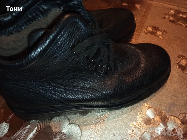 CLAUDIO CONTI Оригинал Нови Италиански Мъжки Боти Изцяло от Естествена Кожа 45, снимка 2 - Мъжки боти - 53624820