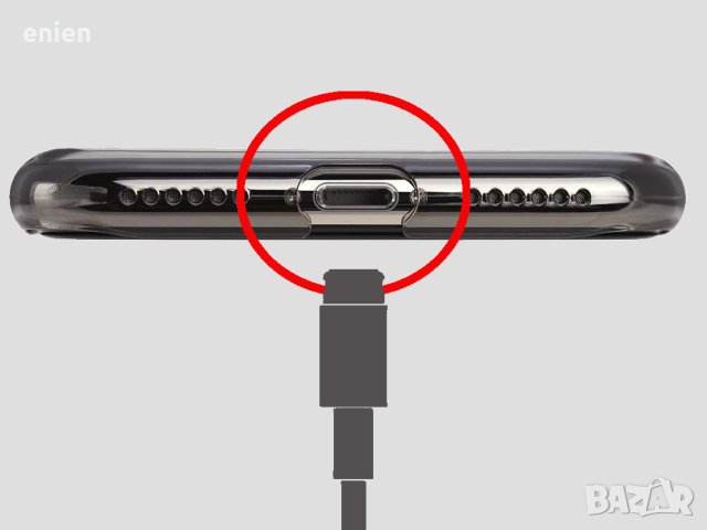 Оригинален свален лентов кабел + блок захранване + микрофон за iPhone XR 6.1 / Тествано! /