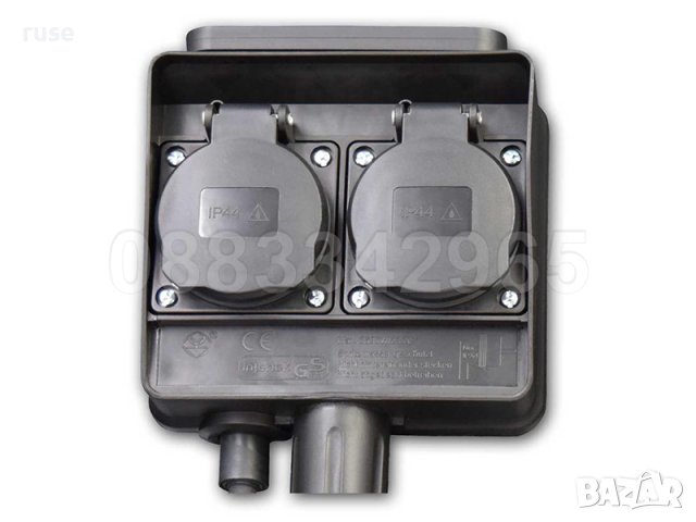 НОВИ! Контакт с таймер разклонител двоен външен IP44 3680W 16(2)А, снимка 5 - Градинска техника - 41249591