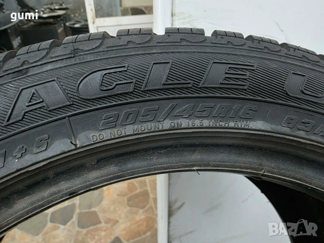2бр зимни гуми 205/45/16 GOODYEAR L05161, снимка 4 - Гуми и джанти - 53855173