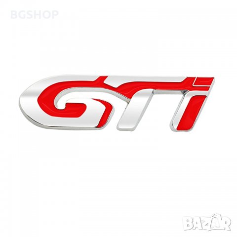 GTI емблема Silver - Red
