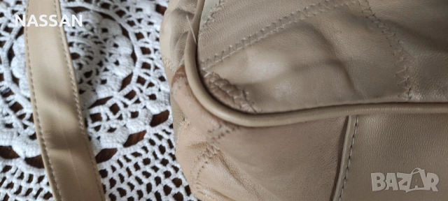 нова бежова чанта с къса и дълга дръжка, снимка 5 - Чанти - 52133461