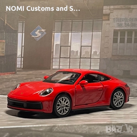 Porsche 911 Carrera умален модел, снимка 6 - Коли, камиони, мотори, писти - 52516414