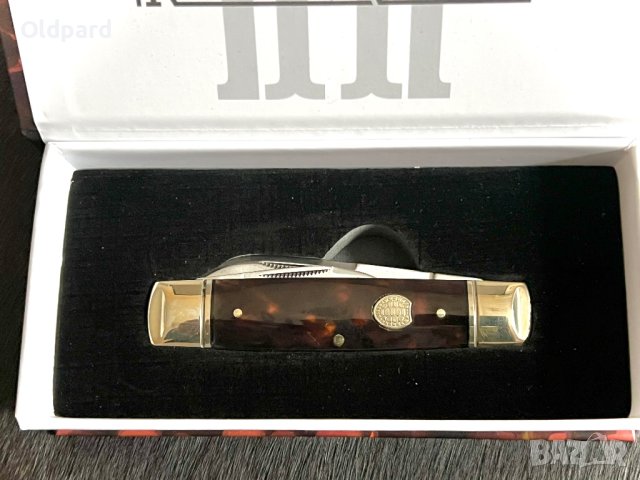 Колекционерски джобен сгъваем нож с три остриета RR Whittler Tortoise. (RR2435), снимка 6 - Ножове - 44274948