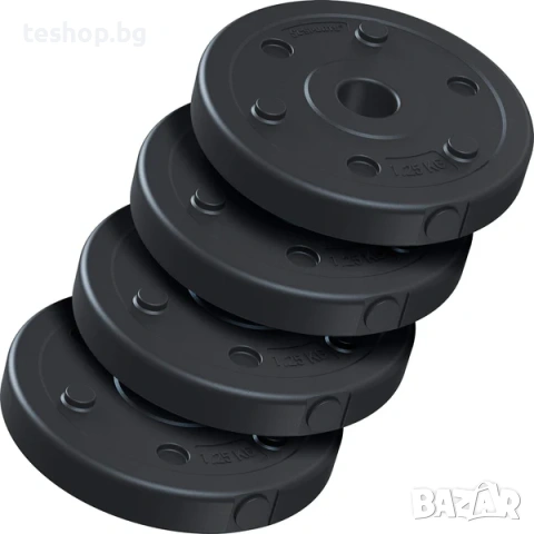 Комплект тежести ScSPORTS от цимент, 4 x 1,25 кг, снимка 2 - Фитнес уреди - 53735145