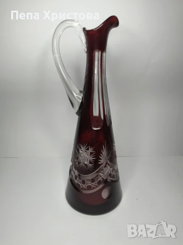 Гарафа от двуслоен оловен кристал  , снимка 2 - Аксесоари за кухня - 51145652