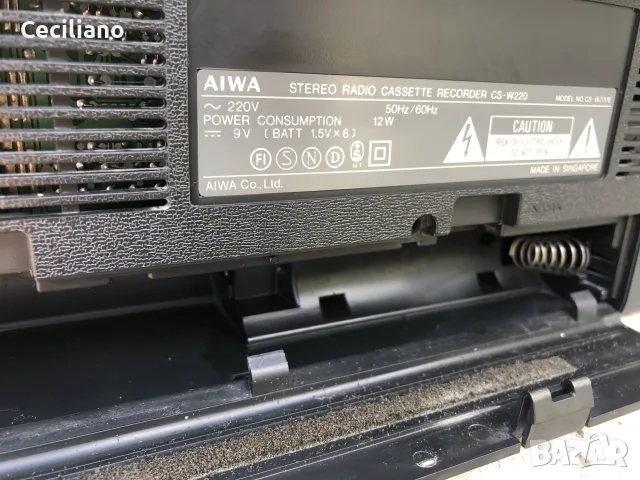 AIWA CS-W220 -запазен и работещ радиокасетофон!, снимка 8 - Радиокасетофони, транзистори - 55842693