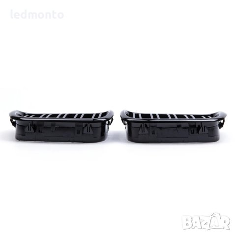 Бъбреци двойни решетка BMW E39 Е39 гланц черен двойни бъбреци, снимка 5 - Части - 44166802