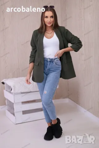 Елегантно дамско сако с ревери, 14цвята, снимка 13 - Сака - 48813146