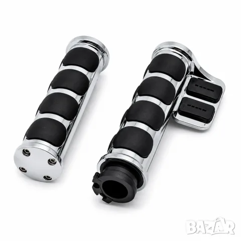 Хромирани дръжки за чопър и круизър с кормило 25 mm
