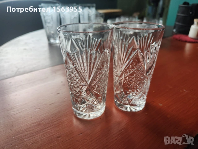 Кристал чаши, снимка 6 - Чаши - 53617379