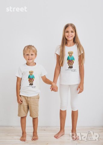  Polo bear t shirt for family 👪 дамски мъжки и детски тениски , снимка 5 - Тениски - 41316126