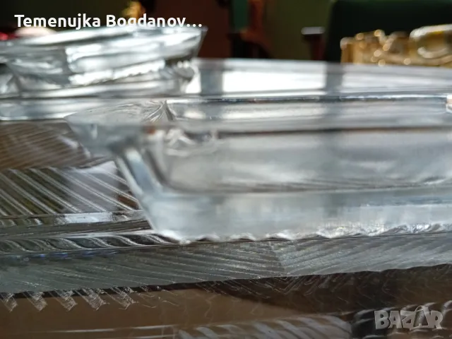 сет стъклено плато, снимка 2 - Аксесоари за кухня - 49304930