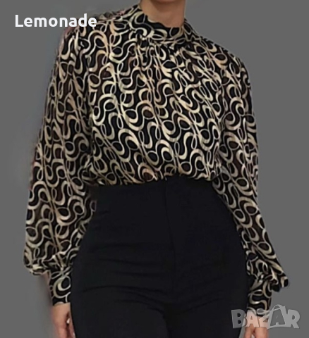Нова  ефектна елегантна блуза , снимка 1 - Блузи с дълъг ръкав и пуловери - 44796030