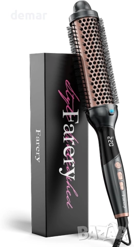 Термочетка Farery с изключително дълъг цилиндър, 38 мм, за средна и дълга коса