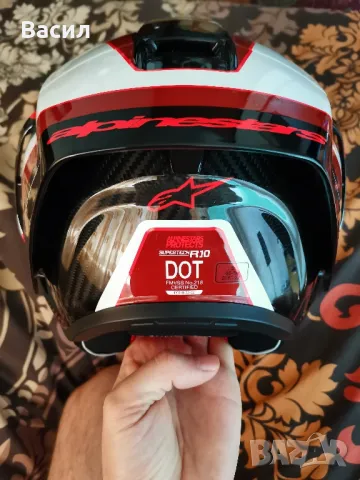 Каска за мотор Alpinestars Supertech R10 , снимка 9 - Спортна екипировка - 49494013