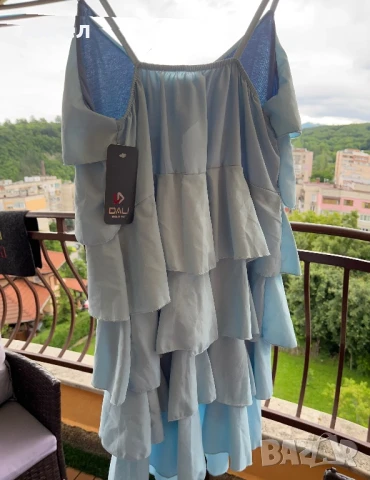 Лятна синя рокля , снимка 2 - Рокли - 50468198