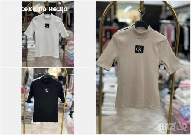 Calvin Klein Дамска Тениска Полуполо👚Дамска Блуза С Къс Ръкав Келвин Клайн Код I_39