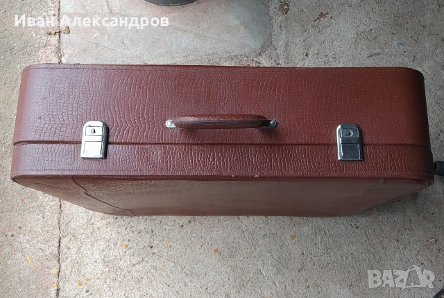 Ретро бг куфар ест.кожа, снимка 4 - Куфари - 53590802