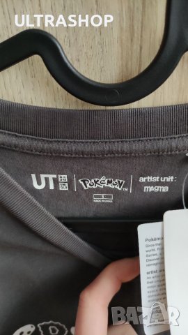 НОВА Тениска Uniqlo x Pokemon S размер , снимка 5 - Тениски - 39887478