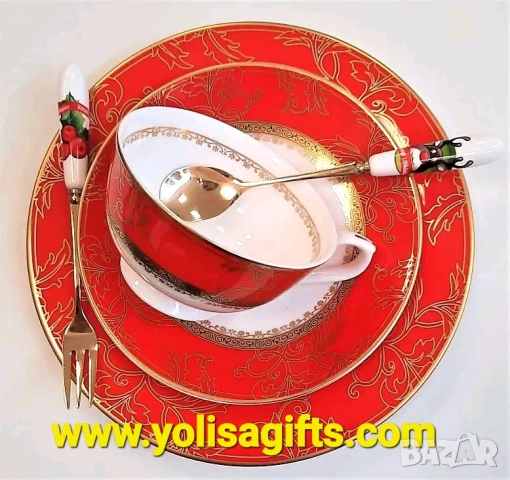 Сервизи за хранене използваеми в съдомиялна🖤✨ BLACK FRIDAY ЛУКС от Y o L i S a до - 50 % ! ✨🖤, снимка 18 - Сервизи - 52578240